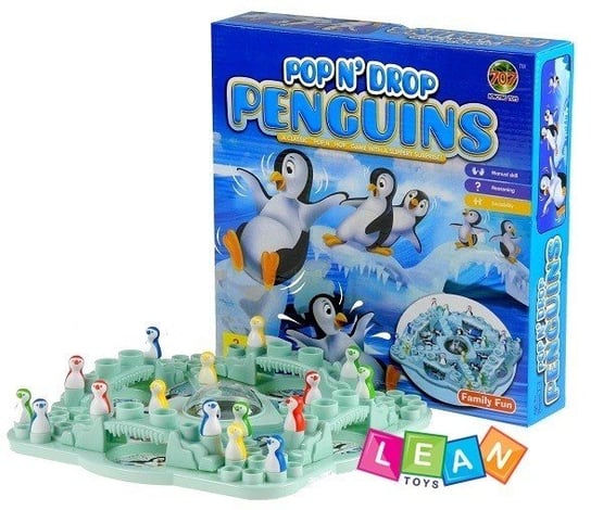 Gra rodzinna Wyścig pingwinów Lean Toys