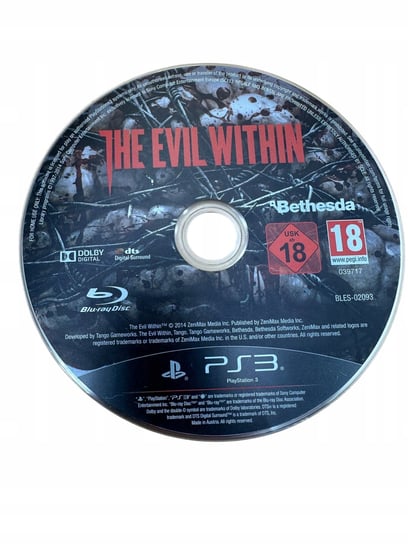 Gra THE EVIL WITHIN Sony PlayStation 3 PS3 Bethesda