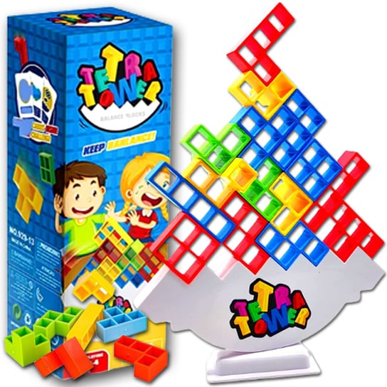 Gra Układanka Edukacyjna TETRIS Wieża Tetra Tower Zabawka Zręcznościowa Inna marka
