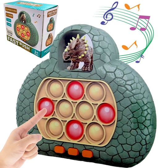 Gra Zręcznościowa Pop It Dinozaur Gra Elektroniczna Konsola Dino Inna marka