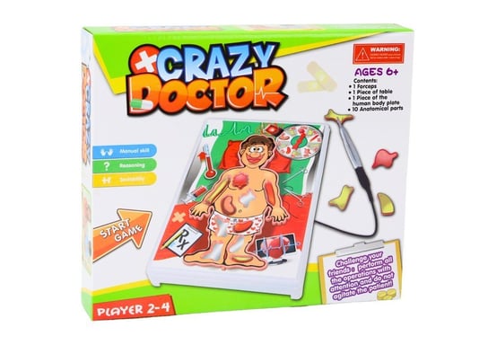 Gra Zręcznościowa Szalony Doktor Chirurg Operacja Lean Toys