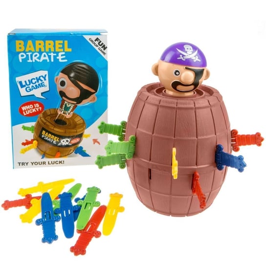 Gra zręcznościowa Ukłuj pirata - Szalony pirat w beczce KinderSafe