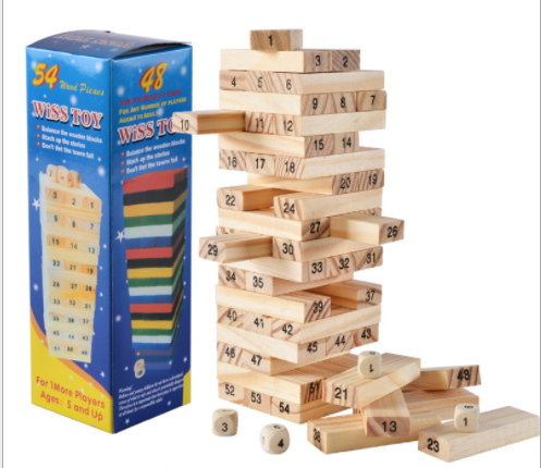 Gra Zręcznościowa Wieża Drewniana Wiss Toy Inna marka