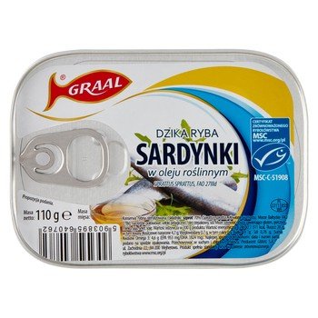 GRAAL Sardynki w oleju roślinnym 110g Inna marka