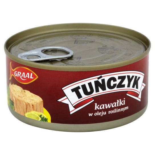 Graal tuńczyk kawalki w oleju roslinnym 170g Graal