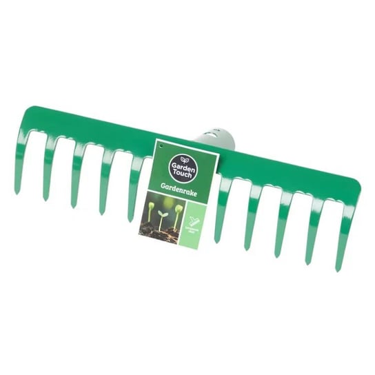 Grabie ogrodowe zielone metalowe 30 cm 12 zębów Inna marka