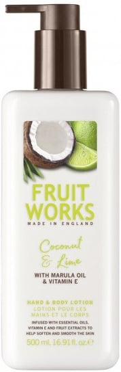 Grace Cole, Fruit Works, balsam do ciała i rąk Kokos & Limonka, 500 ml Grace Cole