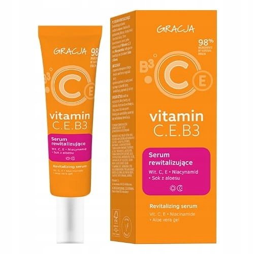 Gracja Vitamin C.E.B3 Serum rewitalizujące do twarzy - 30ml Gracja