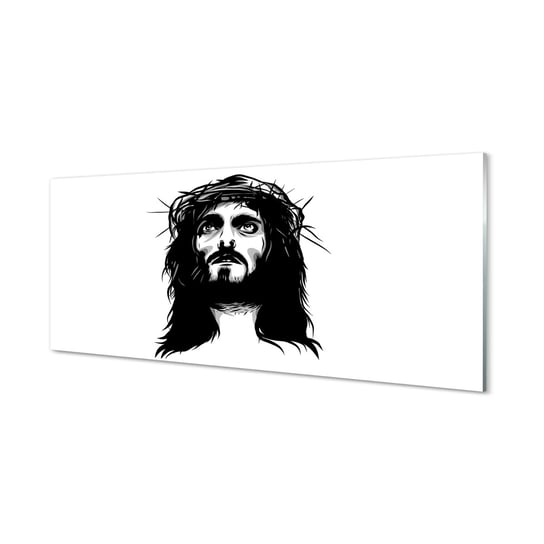 Grafika obraz na szkle TULUP Ilustracja Jezusa 125x50 cm Tulup