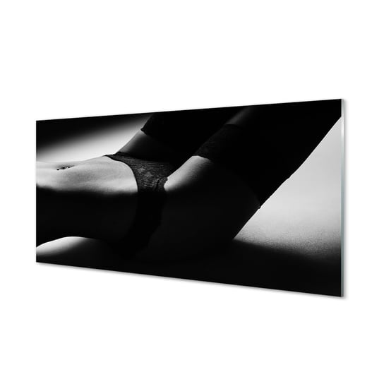 Grafika obraz na szkle TULUP Kobieta brzuch 100x50 cm Tulup