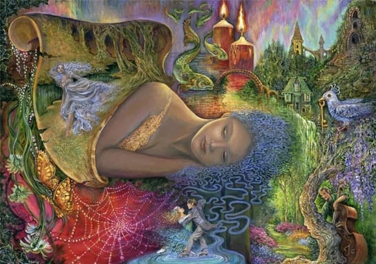 Grafika, puzzle, Kolorowe sny Josephine Wall, 1500, el. Grafika