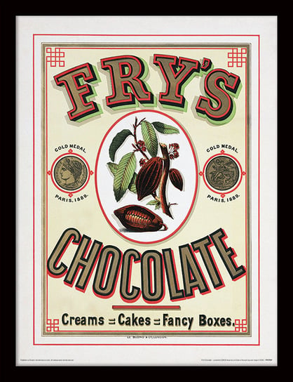 Grafika z Passe partout w ramie i z szybą PYRAMID INTERNATIONAL, Frys Chocolate, 30x40 cm Pyramid International