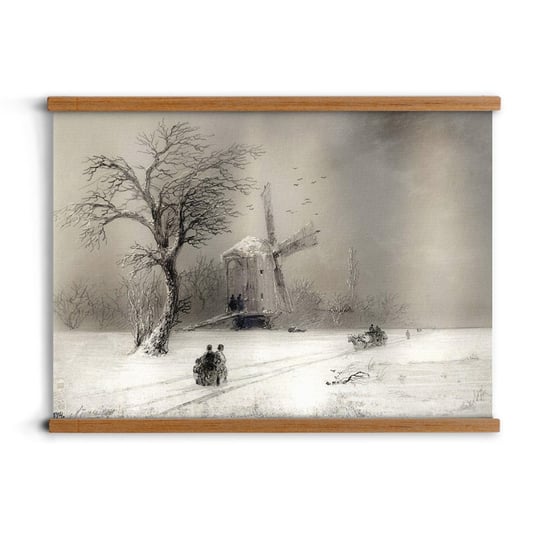 grafika z zawieszką A2 Śnieg krajobraz Aivazovsky, ArtprintCave ArtPrintCave