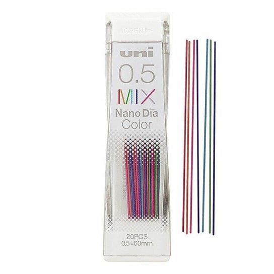 Grafity Uni 0,5Mm Kolorowe Mix 20 Sztuk Inna marka