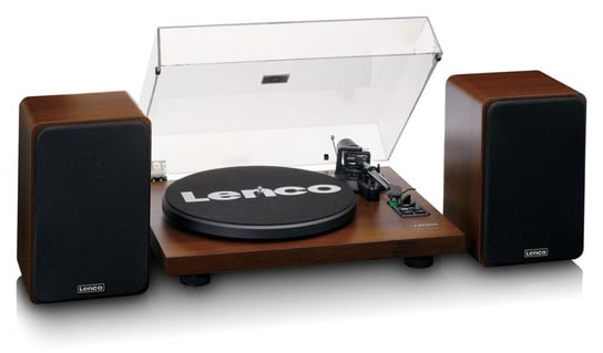 Gramofon Lenco LS-600WA (orzech) + głośniki Zestaw HiFi Lenco