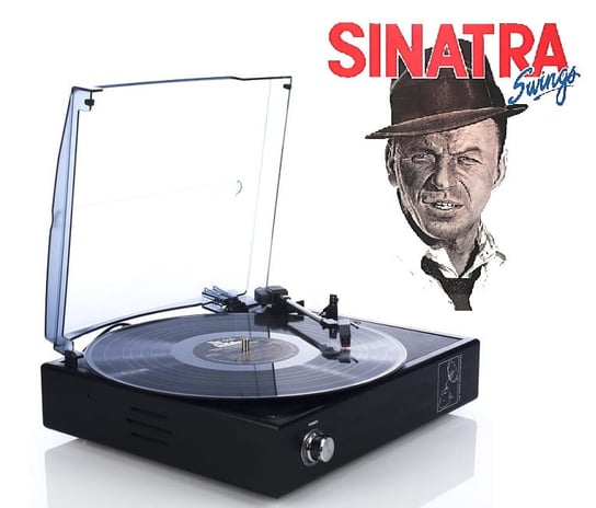 Gramofon z głośnikami + płyta winylowa Frank SINATRA DoGramofonu.PL
