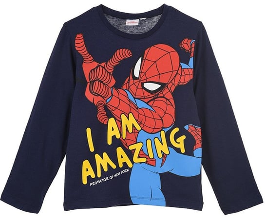 Granatowa bluzka dla chłopca Spider-man Marvel rozmiar 128 cm Marvel