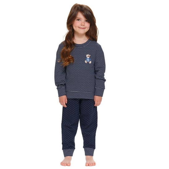 Granatowa dziecięca piżama z misiem doctor nap -146-152 Inna marka