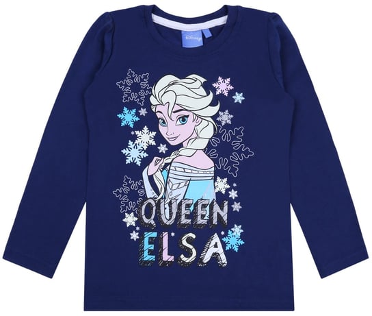 Granatowa, dziewczęca bluzka Elsa Kraina Lodu Disney
