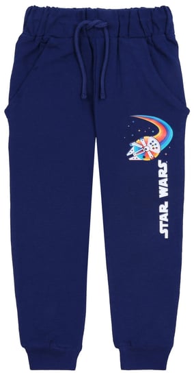Granatowe, chłopięce spodnie dresowe STAR WARS Disney 6-7lat 122 cm REVIKAM