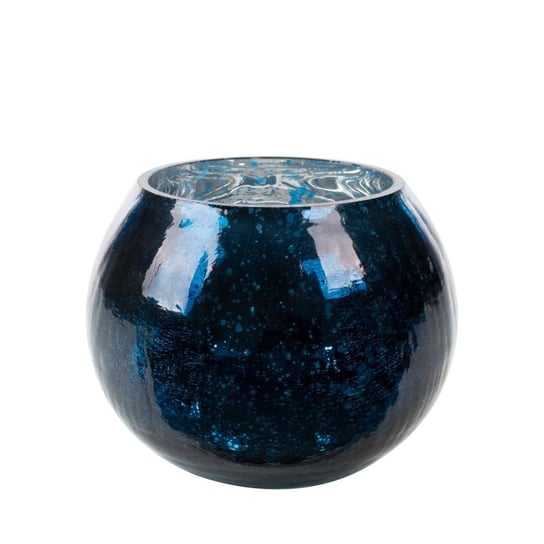 Granatowy świecznik kula szklany nowoczesny  10X8 VERRE 2 Eurofirany