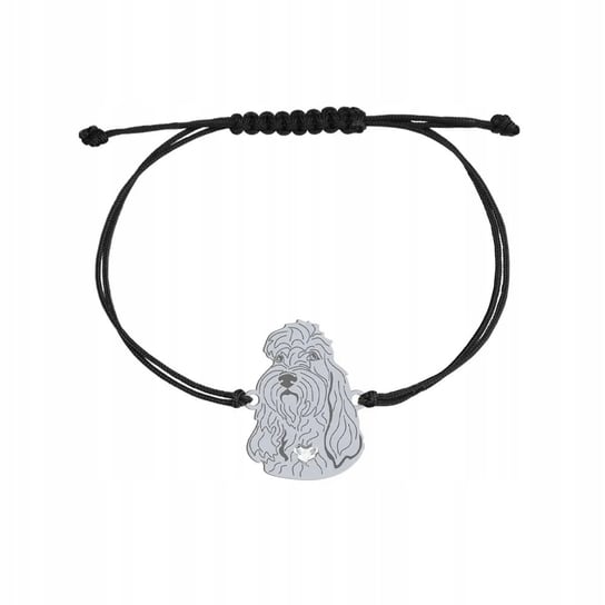 Grand Basset Griffon Vendeen Bransoletka SREBRO925 sznurek GRAWER GRATIS Mejk Jewellery