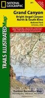 Grand Canyon, Bright Angel Canyon/north & South Rims National Geographic Maps