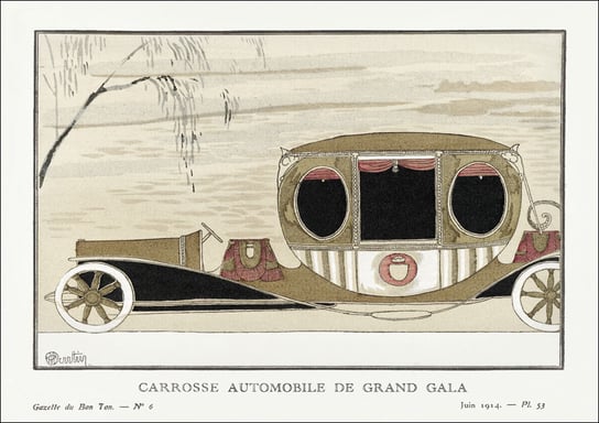 Grand gala automobile coach, Charles Martin - plakat 91,5x61 cm Galeria Plakatu