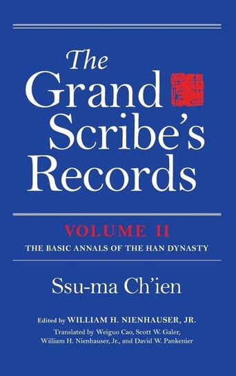 Grand Scribe's Records, Volume II Ch'ien Ssu-Ma