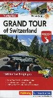 Grand Tour of Switzerland 1 : 275 000 Touring Map Hallwag Karten Verlag, Hallwag