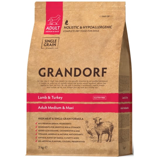 GRANDORF lamb & turkey Adult Medium&Maxi Breed karma sucha dla dorosłych psów 3kg Royal Canin