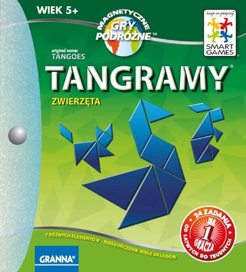 Granna Smart Games, gra logiczna Tangram: Zwierzęta, wersja podróżna Granna