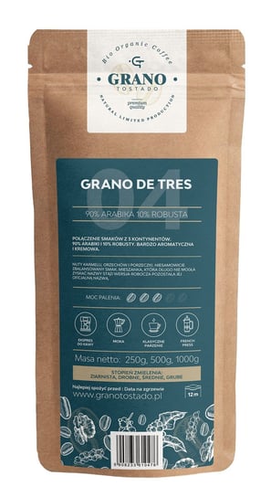 GRANO DE TRES średnio mielona 250g grano