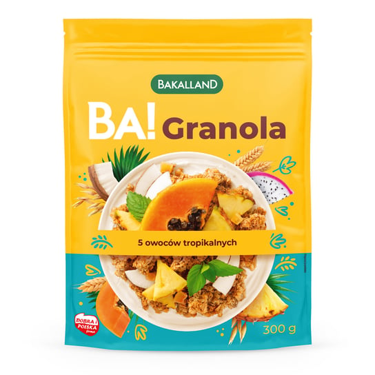 Granola BAKALLAND BA! 5 owoców tropikalnych 300 g Bakalland