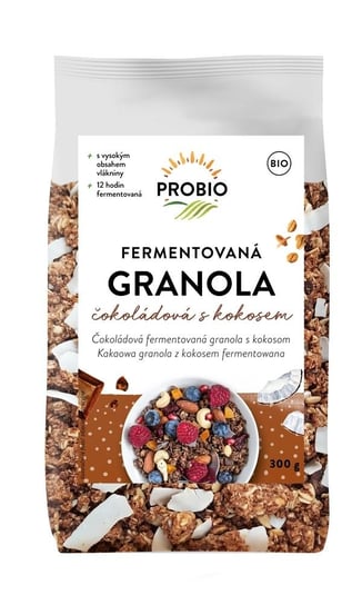 GRANOLA CZEKOLADOWA Z KOKOSEM FERMENTOWANA BIO 300 g - PROBIO PROBIO