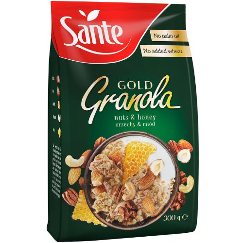 Granola Gold orzechowa 300g Sante