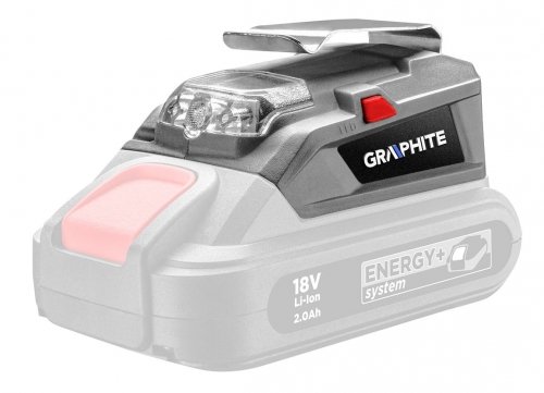 GRAPHITE Adapter USB - latarka LED Energy+ 58G025 Graphite