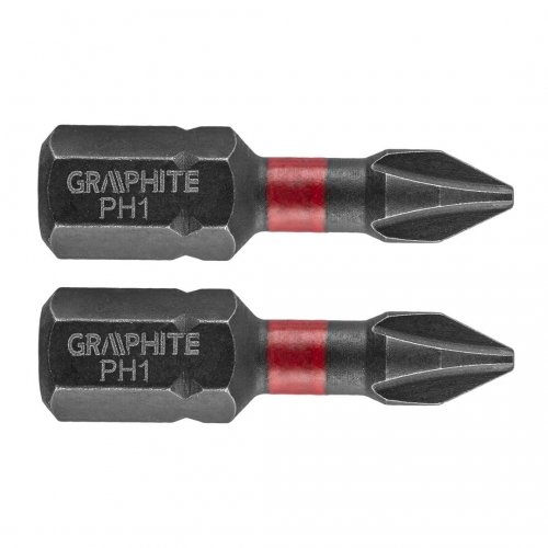 GRAPHITE Bity udarowe PH1 x 25 mm, 2 szt. 56H500 Graphite