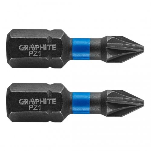 GRAPHITE Bity udarowe PZ1 x 25 mm, 2 szt. 56H503 Graphite