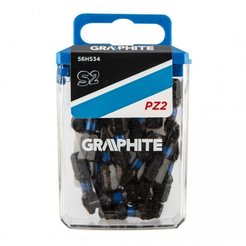GRAPHITE Bity udarowe PZ2 x 25 mm, 20 szt. 56H534 Graphite