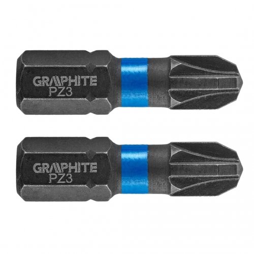 GRAPHITE Bity udarowe PZ3 x 25 mm, 2 szt. 56H505 Graphite
