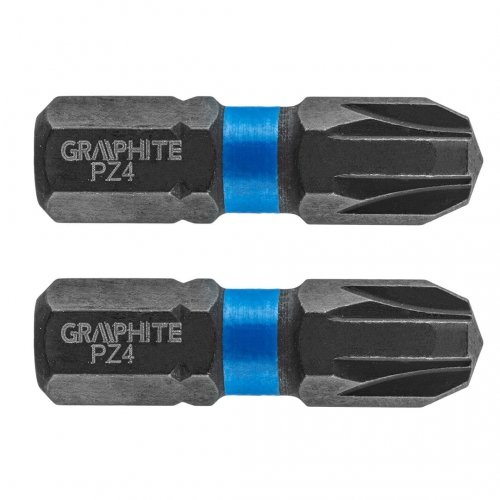 GRAPHITE Bity udarowe PZ4 x 25 mm, 2 szt. 56H506 Graphite