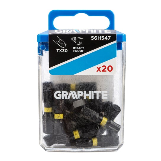 GRAPHITE Bity udarowe TX30 x 25 mm, 20 szt. 56H547 Graphite