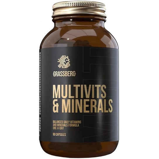 Grassberg Multivits&Minerals Suplementy diety, 90 kaps. Grassberg