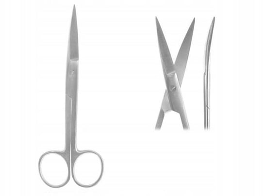 Great Care - Nożyczki operacyjne O/O zag. 14,5cm, Wyrób medyczny Weldon Instruments