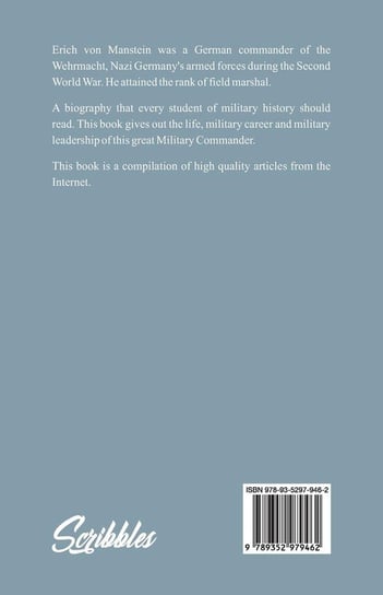 Great Military Commanders - Erich von Manstein Alpha Editions