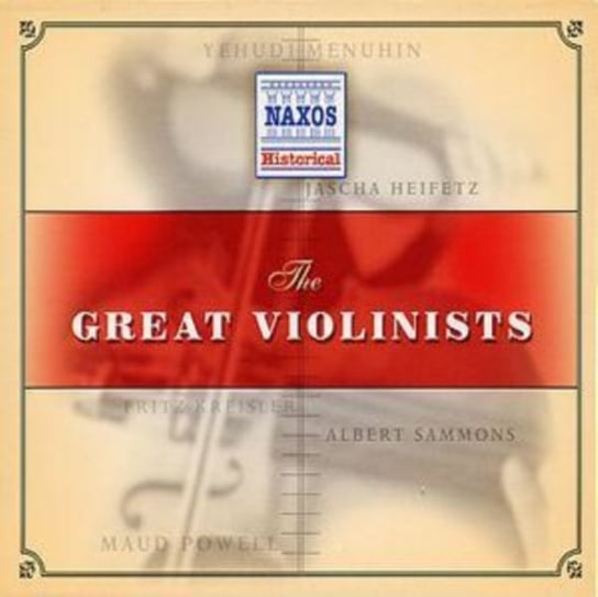 GREAT VIOLINISTS 2CD Various Artists