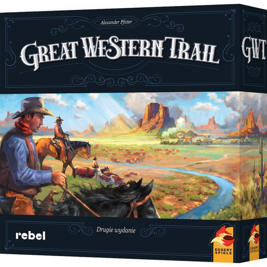 Great Western Trail, (druga edycja polska) gra strategiczna Rebel Rebel