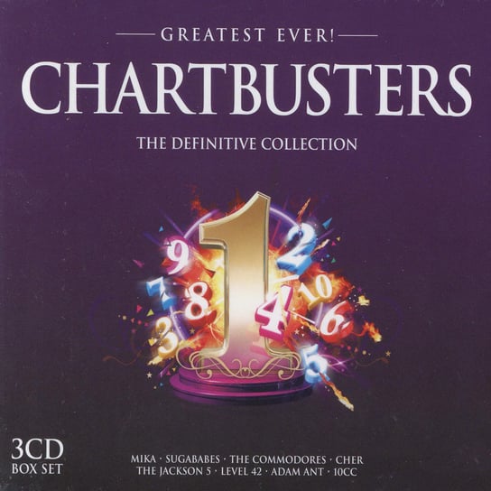 Greatest Ever Chartbusters Various Artists, Goombay Dance Band, Frankie Goes To Hollywood, Tears for Fears, Sabrina, Thin Lizzy, Status Quo, Nazareth, Art Of Noise, Jive Bunny, The Jackson 5, Madness