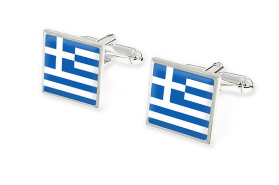 Grecka Flaga - Spinki Męskie Do Mankietów Jubileo
